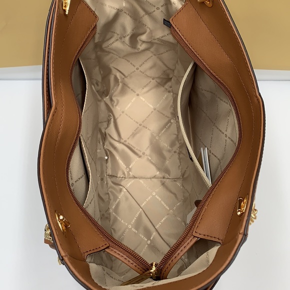 Michael Kors Large X Chain Shoulder Tote Luggage - Picture 13 of 16